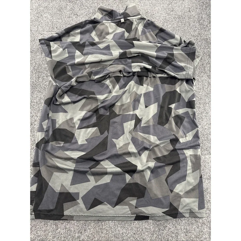 Polo Sport Ralph Lauren ThermoVent Camo Quarter Zip Men’s XL Gray Performance